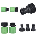 5pcs Water Hose Fitting Pipe Joint Tube Garden Tap Quick Connector Adaptor _3C