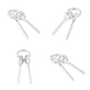 4Pcs 65mm Awning Tent Poles Rings with 2 Pins for Outdoor Camping Hiking Travel