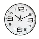 Wall Clock Silent Non-Ticking Battery Operated 12'' Round Wall Clock White