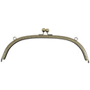 1PC Metal Purse Bag Frame Kiss Clasp Lock Bronze Tone 28.5cm x11.5cm