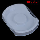 10 pcs/set Packing Box White Tray Eyelash Blank Plastic Soft Eyelashes DIY ME