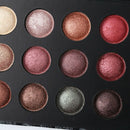 Ucanbe Hot Metallic 12 Colors Baked Eyeshadow Makeup Palette Natural Glitte