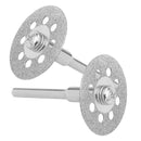 20Pcs Diamond Cutting Wheel(22Mm)with 4Pcs 402 Mandrel(3Mm)and Screwdriver