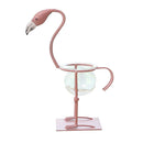 Glass Flower Vase Hydroponic Table Plant Bonsai Pot Flamingo Stand Decor