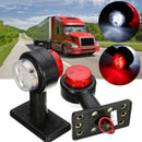 1 Pair Truck Trailer Caravan 12V/24V Led Double Side Marker Clearance Light