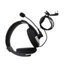 2 Pin Overhead Earpiece Headset with Mic PPT for BAOFENG Kenwood Puxing