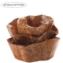 Household Fruit Bowl Wooden Candy Dish Fruit Plate Wood Carving Root Fruit