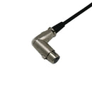 2Pcs Microphone Lead Mic Cable XLR Right Angle Male to Female Extension Cable