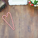 Twisted PVC Candy Canes Red & White 13 cm Christmas Tree Decoration 6 pcs N8Y4