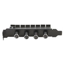 8 Channels PC Case Cooling Fan HUB 4 Knob Radiator Speed Controller (SATA) A