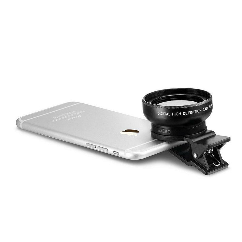 2 in 1 photography kits 0.45x Wide Angle Lens&12.5x Macro Lens for Mobile phone