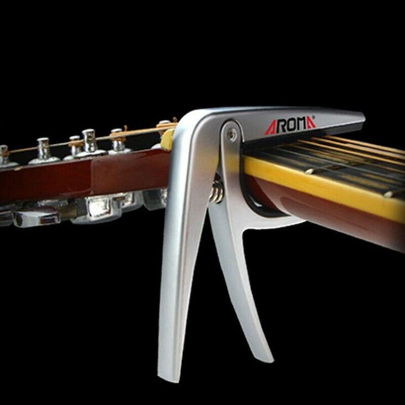 Aroma Ac-02 Classic Guitar Capo Silicone Cushion Metal Capo Trigger Guitar