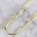 5X Portable Paper Clips Metallic Pen Holder Notebook Accesssories Desk Organ JR