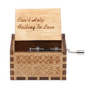 Handmade Wooden Carving Music Box Romantic Theme Birthday Gifts Decoration