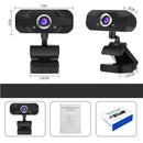 USB 1080P HD Webcam Web Cam Camera & Microphone Mic 10M For Desktop PC Laptop