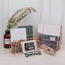 Mail Organizer, 3-Slot Mail Holder, Metal Wire Mail Sorter for Letters, Mai
