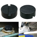 2 *Black DIY Car SUV Slotted Frame Rail Hydraulic Floor Disk Pad Rubber