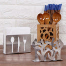 1Pcs Stainless Steel Stylish Tissue Holder Napkin Dispenser Durable Plant D