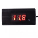 12V 24V Mini Auto Digital LED Voltmeter Car Voltage Gauge Battery Tester