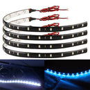 4 Pcs 30cm 3528 SMD 15 LED Car Truck Grill Flexible Waterproof Light Strips Hot