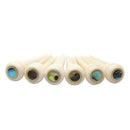 6 Pieces Green Dot Bridge Pins Bridge End Pin for Acoustic Guitar Lovers 4.0
