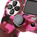 Silicone Camouflage Cover + 2 Thumbstick Caps For 4 PS4 Controller