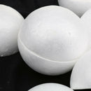 30Pc 10cm Half Round Sphere Ball Polystyrene Solid Foam Hemisphere DIY Decor