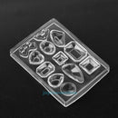 1pc Crystal Silicone Mold Earrings Pendant Jewelry Making Mould Necklace Tool