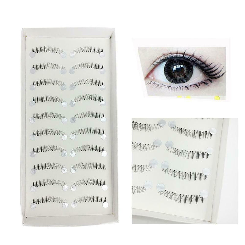10 Pair Different Style Bottom Under Bottom False Eyelashes Black False Eye Lash