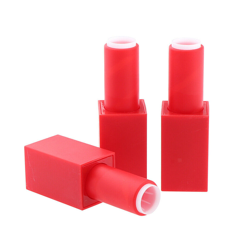 3Pcs DIY Crafting Kit Lipstick Tubes Empty Plastic High-end Lipstick Containers