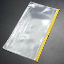 2Pcs Clear Waterproof Filing Bag Zip Folder Pencil Pen Case Bag Pouch Deluxe