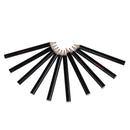 10PCS Golf Scoring Pen Score Pencil Black Wood 86MM Golf Accessory