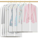 Moth Proof Garment Bags,Garment Cover,8 Pack Clear Garment Bags,Hanging Gar A7H7