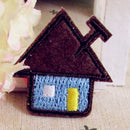 3 pcs Embroidered Cloth Iron On Patch Sew Motif Applique Bee Tree House ME