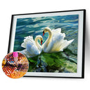 DIY Swan Diamond Painting 5D Embroidery Crystal Rhinestone Picture Decor