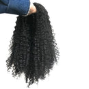 Black Long Curly Hair African Small Fluffy Hair Wig Human Hair Wigs Women R