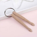 Mini drum sticks key ring chain wood drumstick keychain music giftC8BD3C