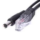 Power Over Ethernet PoE Adapter Injector + Splitter Kit PoE Cable Black