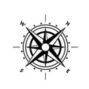 20x20cm 30x30cm 50x50cm NSWE Compass Vinyl Car Stickers Decals Styling Graphics