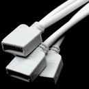 LED Strip RGB 4 Pins 1 to 4 Female Splitter Connector Cable Wire White O8P2