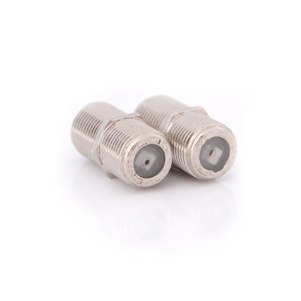 10pcs Aluminium Alloy Connector F Plug Coupler Adapter HD TV Coax Cable LJ