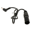 5.5x2.1mm DC Power Plug Male Right Angle to 4 Pins XLR Female Socket Adapter
