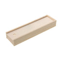 Unfinished Wood Box Pencil Case For School Kids Toys DIY Woodworking Art