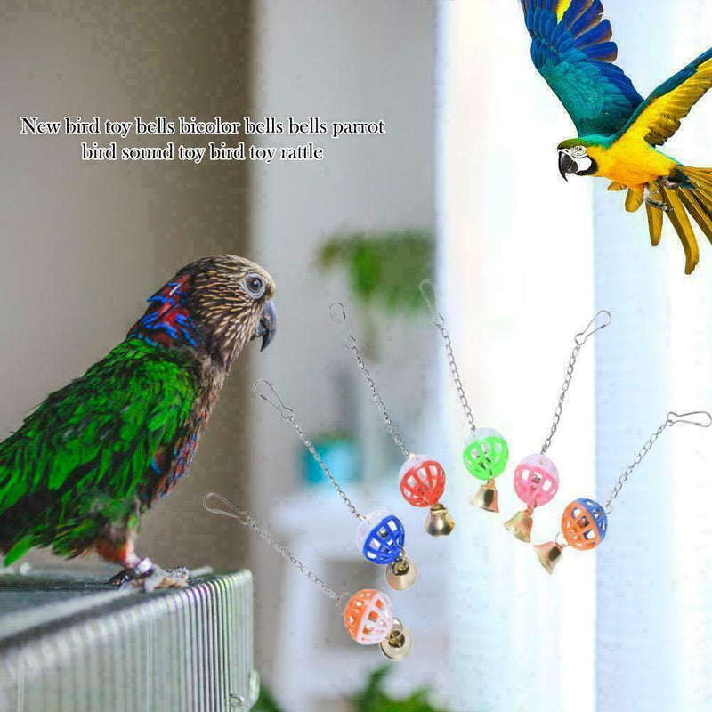 1x Rings Bells Parrot Bells Ringing Bird Toys Parrot Pet Supply Perches Sta G2E8