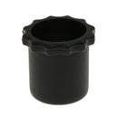 4 Pcs Black MIC Anti Slip Roller Ring Rolling Wireless Holder Rod Sleeve
