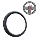 Auto Car Steering Wheel Cover Black&Red Stitching PU Leather Car Universal 38cm