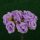 100 xMini Artificial Roses Flowers Bouquet Wedding Home Romatic Decor Purple