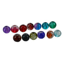 250 Round Multicolor Crackle Crystal Quartz Beads 6mm HOT S1D7