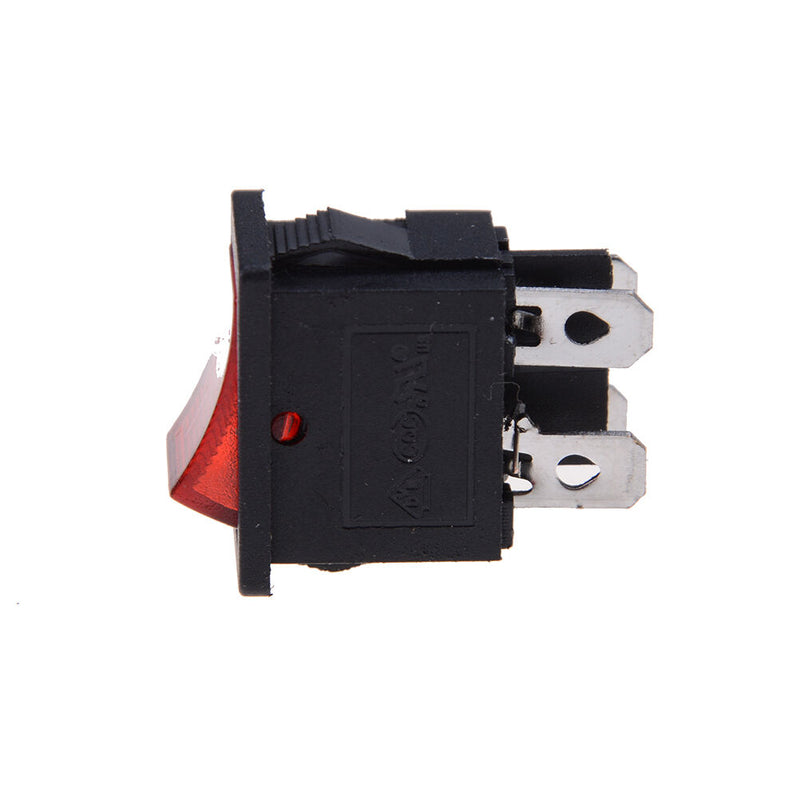 5pcs LED  4PIN ON/OFF Boat Rocker Switch 6A/250V 10A/125V Car Dash Red&lJ Kw