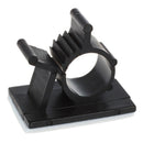25 Pcs Black Adhesive Backed Nylon Wire Adjustable Cable Clips Clamps K1U9